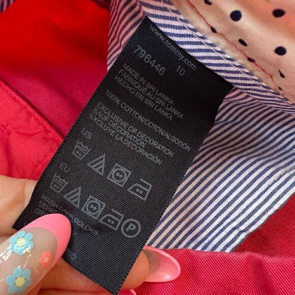 Tommy Hilfiger Bermuda Chino Shorts Nantucket Red Classic Preppy size 10 - Picture 8 of 12